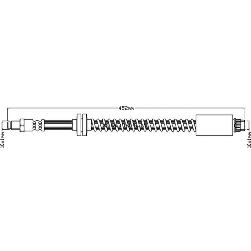 Juratek Brake Hydraulic Hose Line Front JBH1068