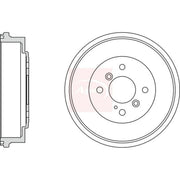 Apec Brake Drum Assembly Rear DRM9990