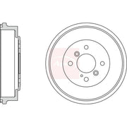 Apec Brake Drum Assembly Rear DRM9990