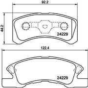 Mintex Front Brake Pad Set MDB2708