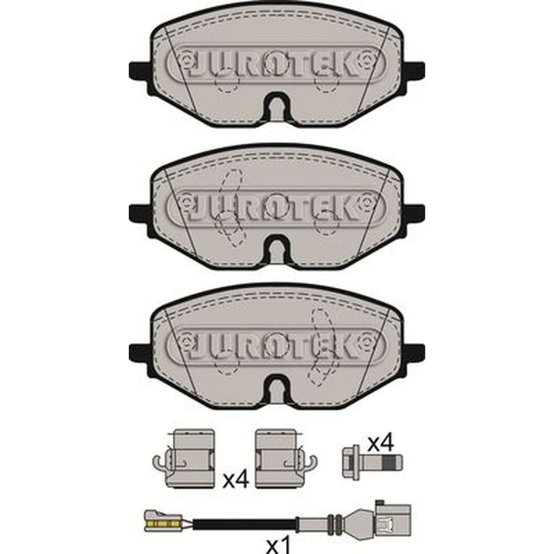 Juratek Front Brake Pad Set JCP4058
