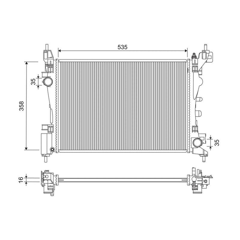 Valeo Engine Radiator 701277
