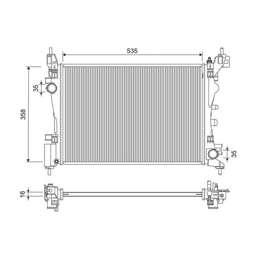 Valeo Engine Radiator 701277