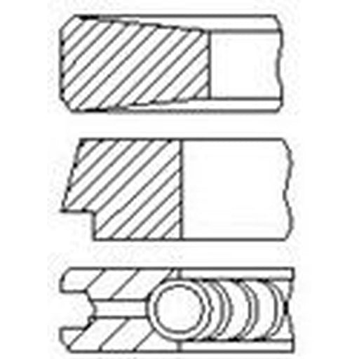 FAI Piston Ring Kit (1CYL) PR37-000 0640.V8 PR37-000