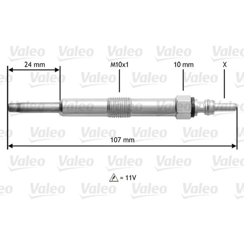 Valeo Diesel Engine Glow Plug 345165