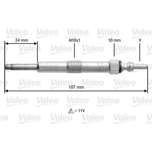Valeo Diesel Engine Glow Plug 345165
