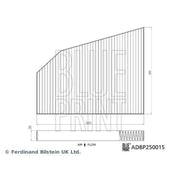 Blue Print Cabin Air Filter (Pollen Filter) ADBP250015