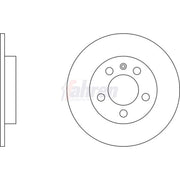 Fahren 2 x Solid Rear Brake Discs FBD6379