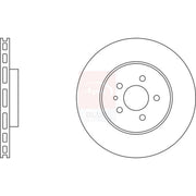 Apec 2 x Vented Front Brake Discs SDK6172