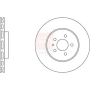 Apec 2 x Vented Front Brake Discs SDK6172