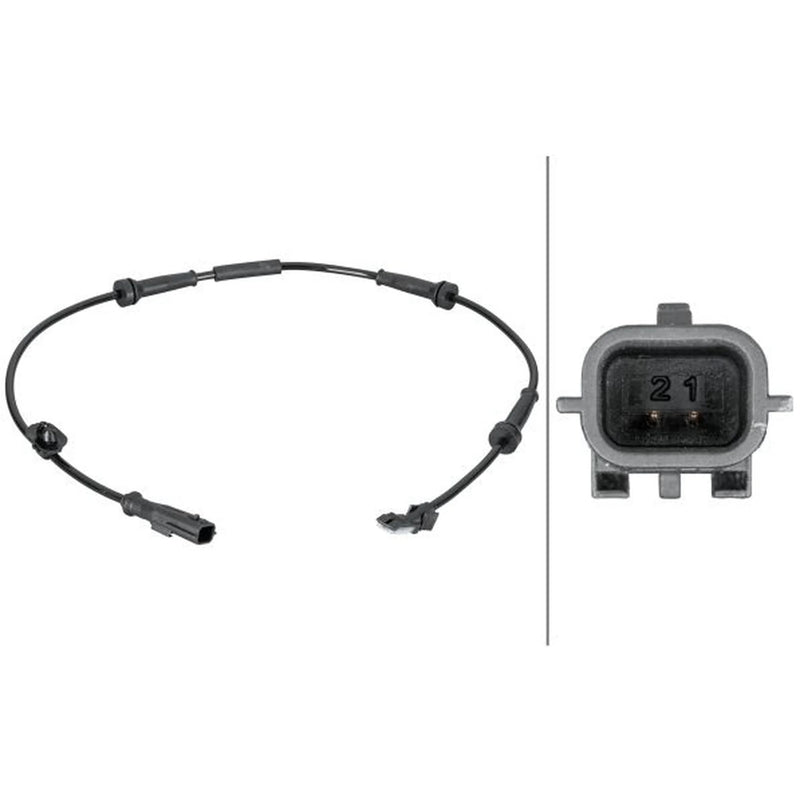 Hella ABS Wheel Speed Sensor Front 6PU 012 806-681