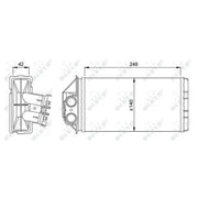 NRF Heater Matrix Core Heat Exchanger 53561