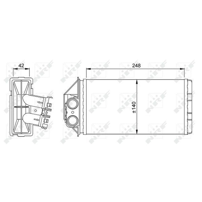 NRF Heater Matrix Core Heat Exchanger 53561