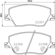 DON Front Brake Pad Set PCP1901