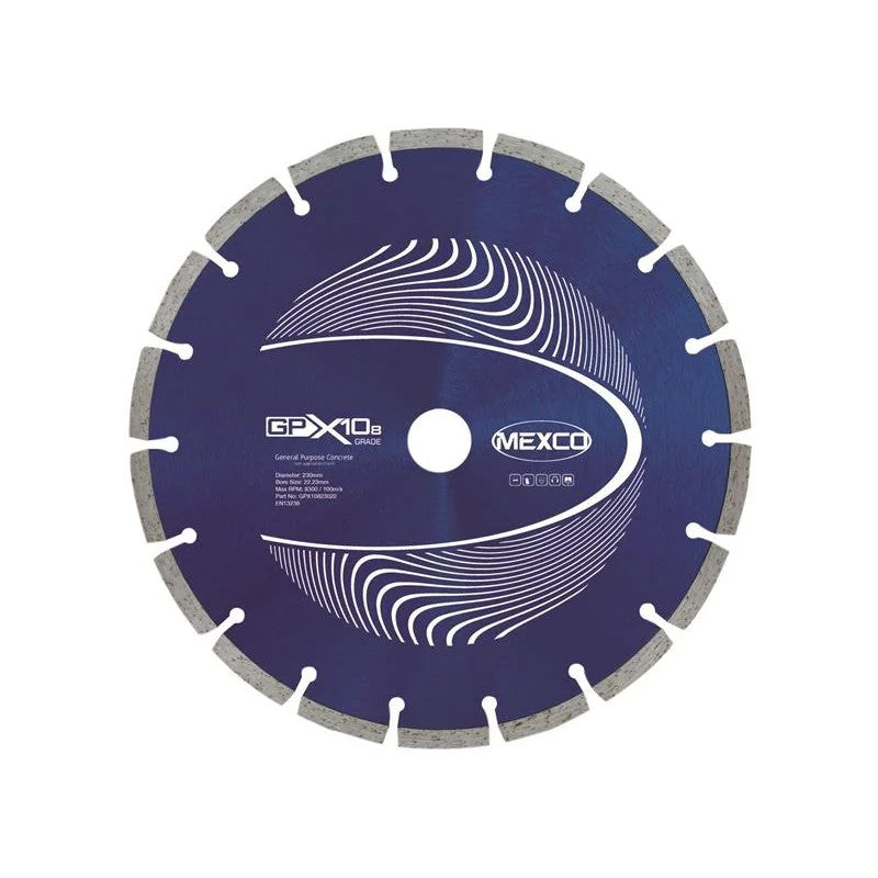 MEXCO GPX10-8 Concrete Diamond Blade 230 x 22mm - GPX10823022