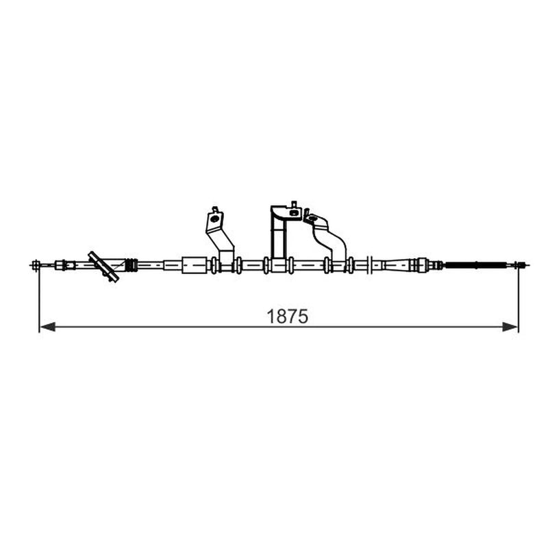 Bosch Handbrake Cable Rear 1 987 482 742