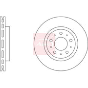Apec 2 x Vented Front Brake Discs DSK530