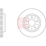 Apec 2 x Vented Front Brake Discs DSK530