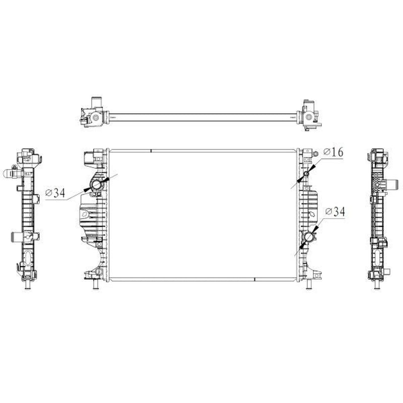 NRF Engine Radiator 59284