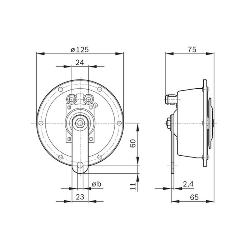 Bosch Car Horn Signal Unit 0 320 223 021