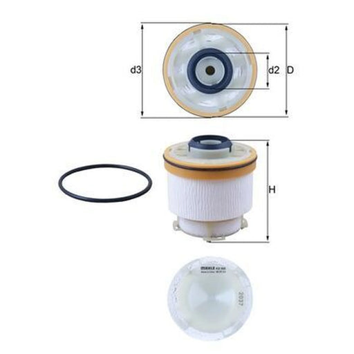 Mahle Fuel Filter Element KX 586D