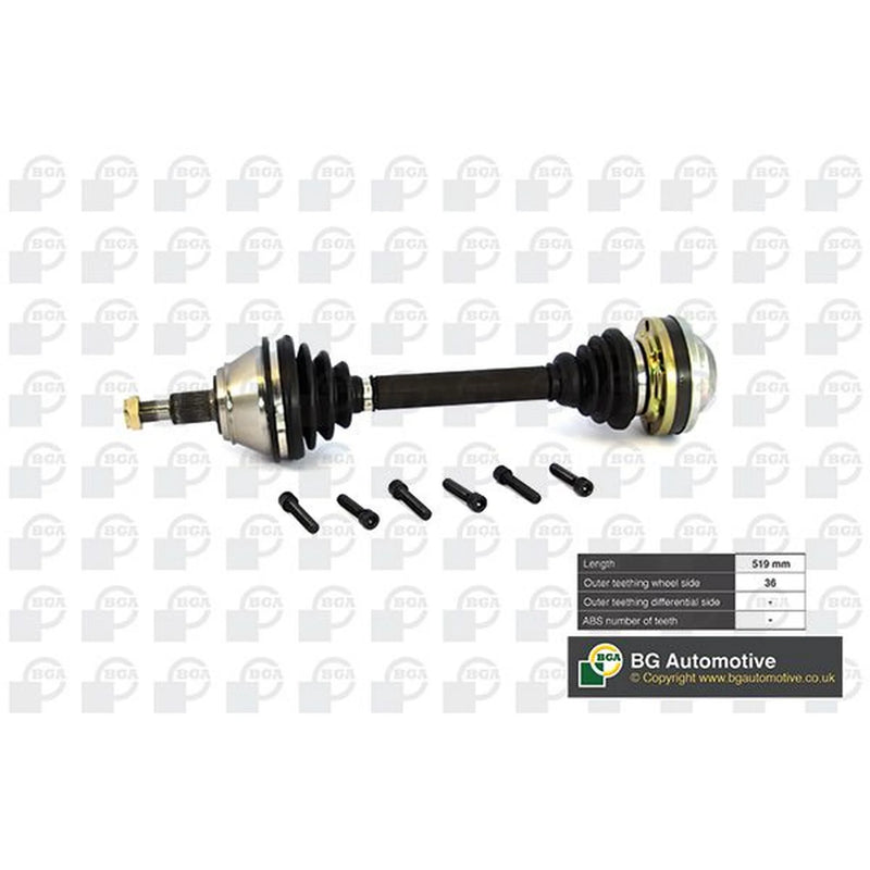 BGA CV Drive Shaft Driveshaft Front Left DS9625L