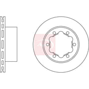Apec 2 x Vented Rear Brake Discs DSK2450