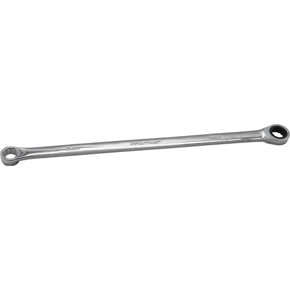 Sealey Extra-Long Double Ring Ratchet/Fixed Spanner 16mm (72T)