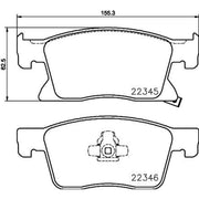 DON Front Brake Pad Set PCP1896