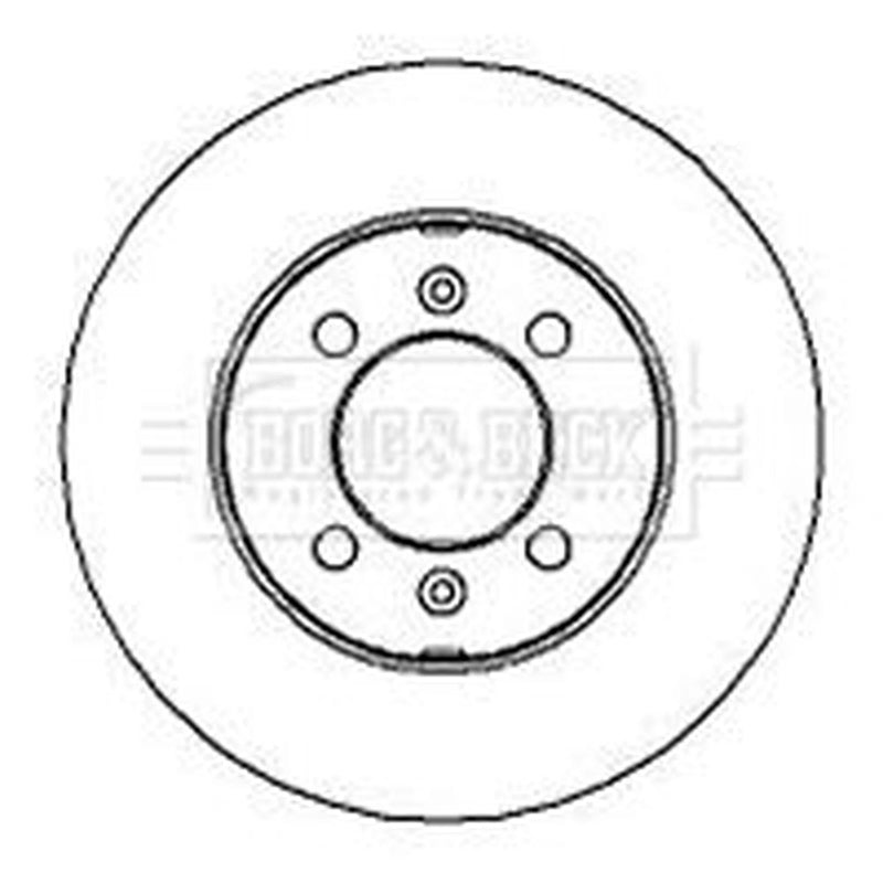 Borg & Beck 2 x Front Brake Discs BBD4204