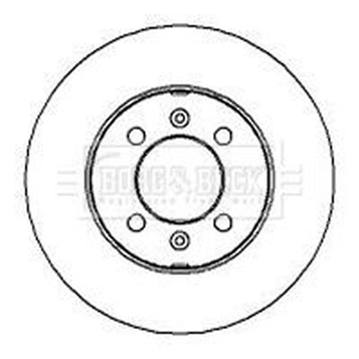 Borg & Beck 2 x Front Brake Discs BBD4204