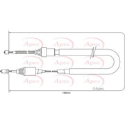 Apec Handbrake Cable Right Rear CAB1362