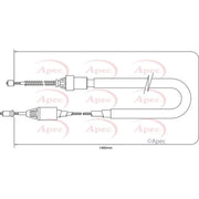 Apec Handbrake Cable Right Rear CAB1362