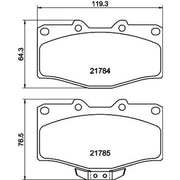 Mintex Front Brake Pad Set MDB1514