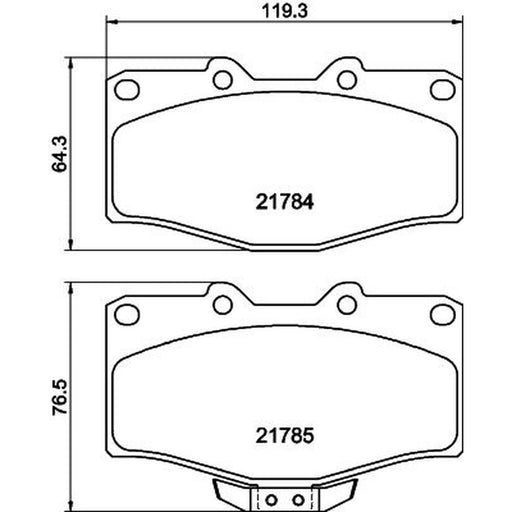 Mintex Front Brake Pad Set MDB1514