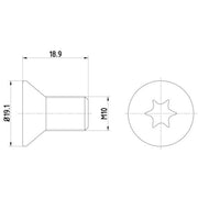 Textar Front Brake Disc Bolt TPM0010
