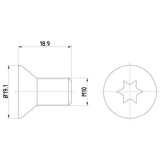 Textar Front Brake Disc Bolt TPM0010