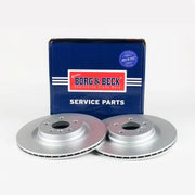 Borg & Beck 2 x Vented Rear Brake Discs BBD5611