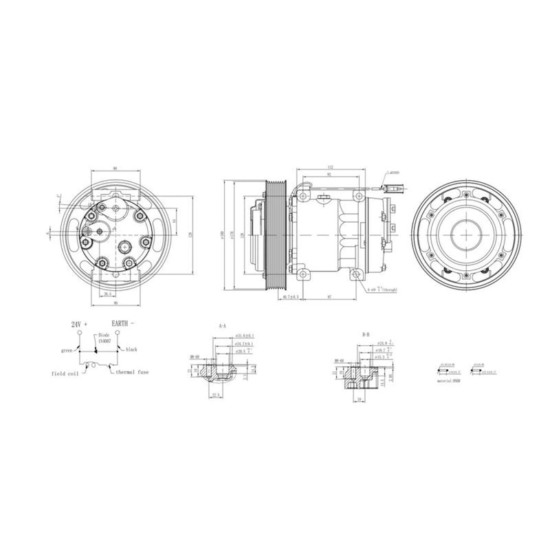 Hella Air Conditioning Compressor 8FK 366 200-101