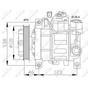 NRF Air Conditioning Compressor 32105