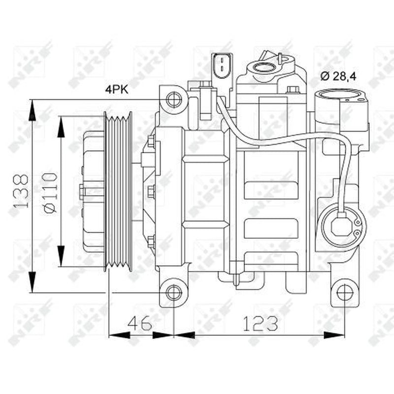 NRF Air Conditioning Compressor 32105