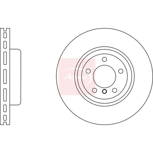 Apec 2 x Vented Front Brake Discs DSK2848