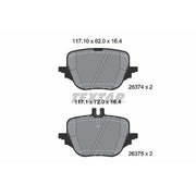 Textar Rear Brake Pad Set 2637401