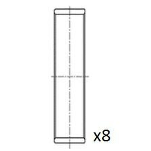 FAI Big End Bearing Set 50. BB2043-STD