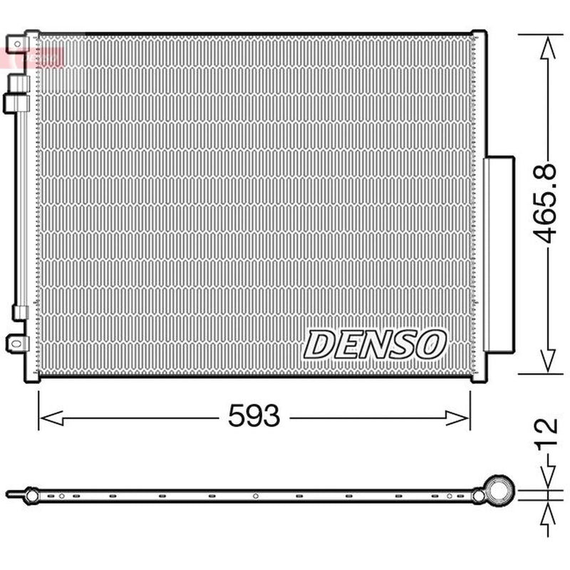 Denso Air Conditioning Condenser DCN01005
