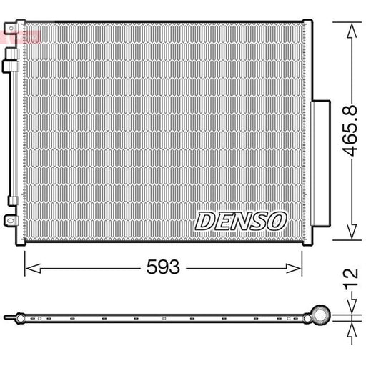 Denso Air Conditioning Condenser DCN01005
