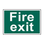 Scan Fire Exit Text Only - PVC Sign 300 x 200mm - 1502