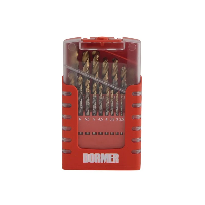 Dormer A095 Compact Set HSS TiN Drill Set of 19 1.0-10 x 0.5mm - A087201