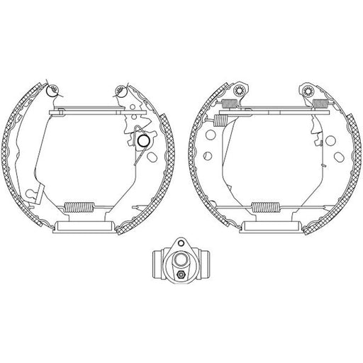 Mintex Brake Shoe Set Axle Kit MSP185