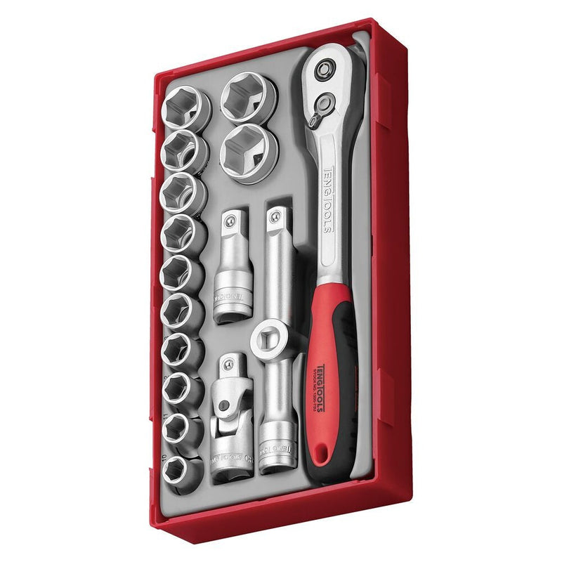Teng Tools Socket Set 1/2" Drive 17 Pieces TT1